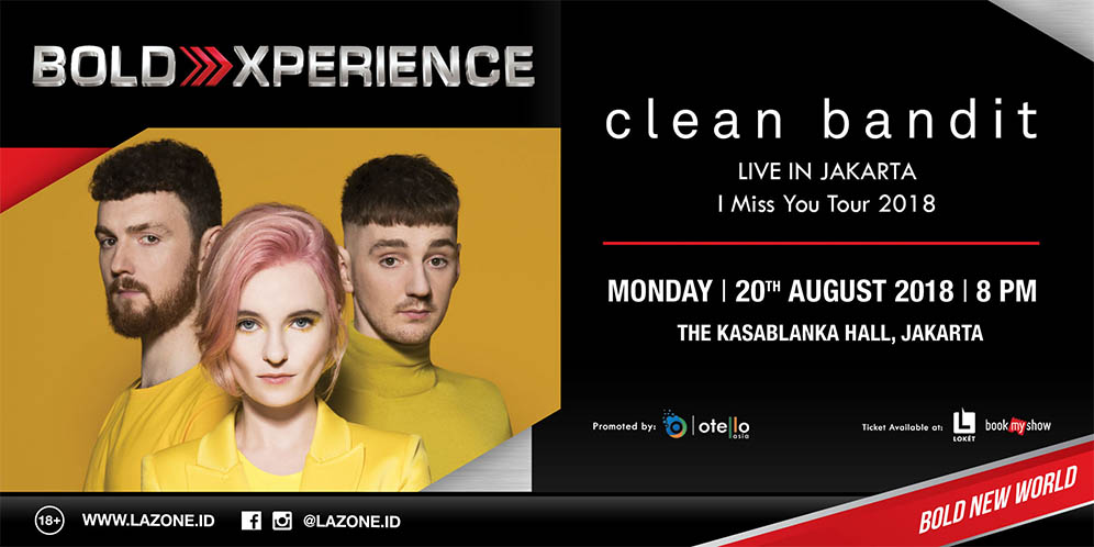 Jangan Sampai Kelewatan! Clean Bandit Konser 20 Agustus di Jakarta